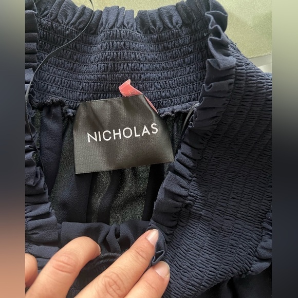 Nicholas Navy Lace Off Shoulder Top - Picture 16 of 16